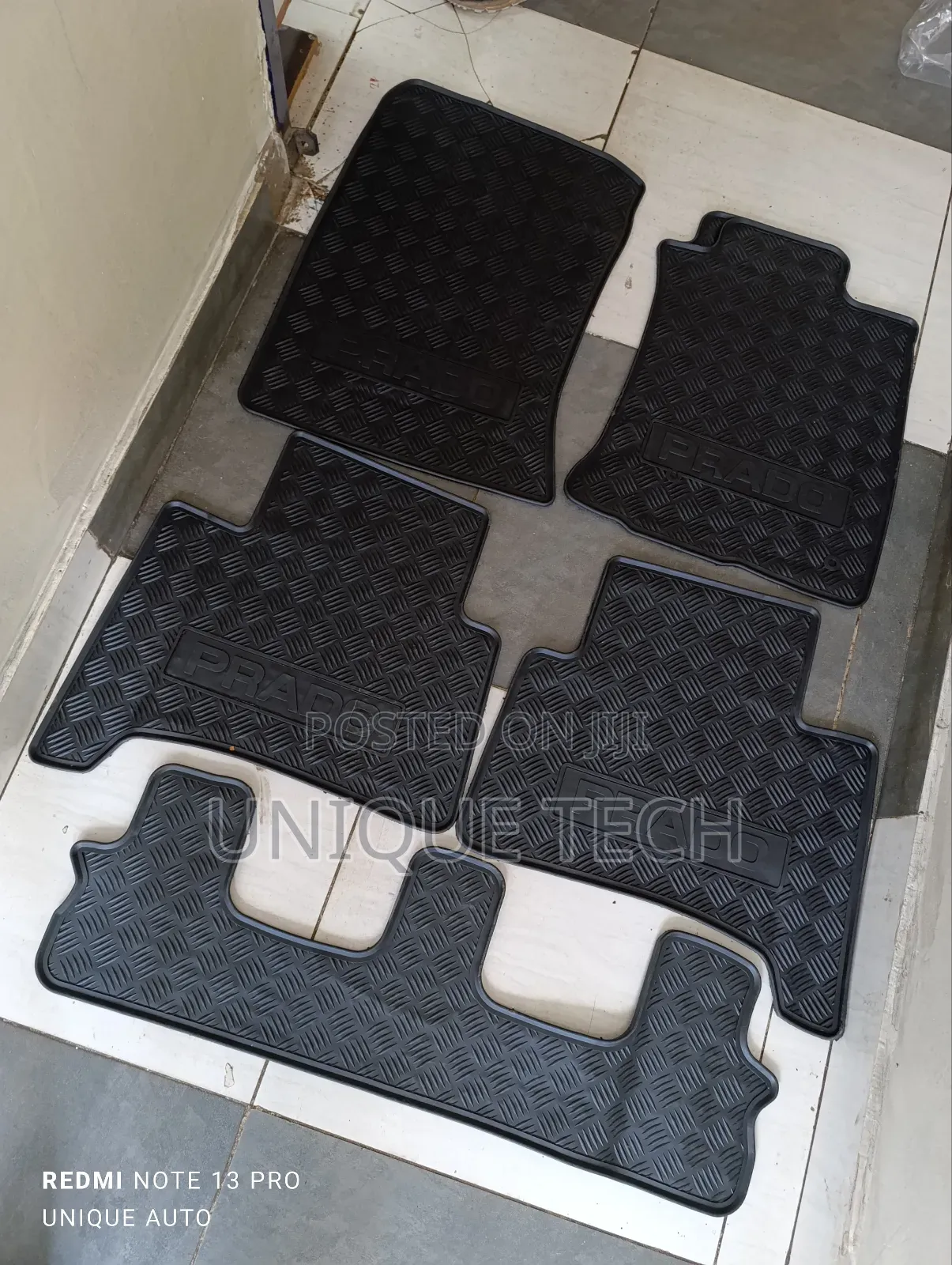 Universal Prado 7-Seater Rubber Mat(Car Interior Protection)
