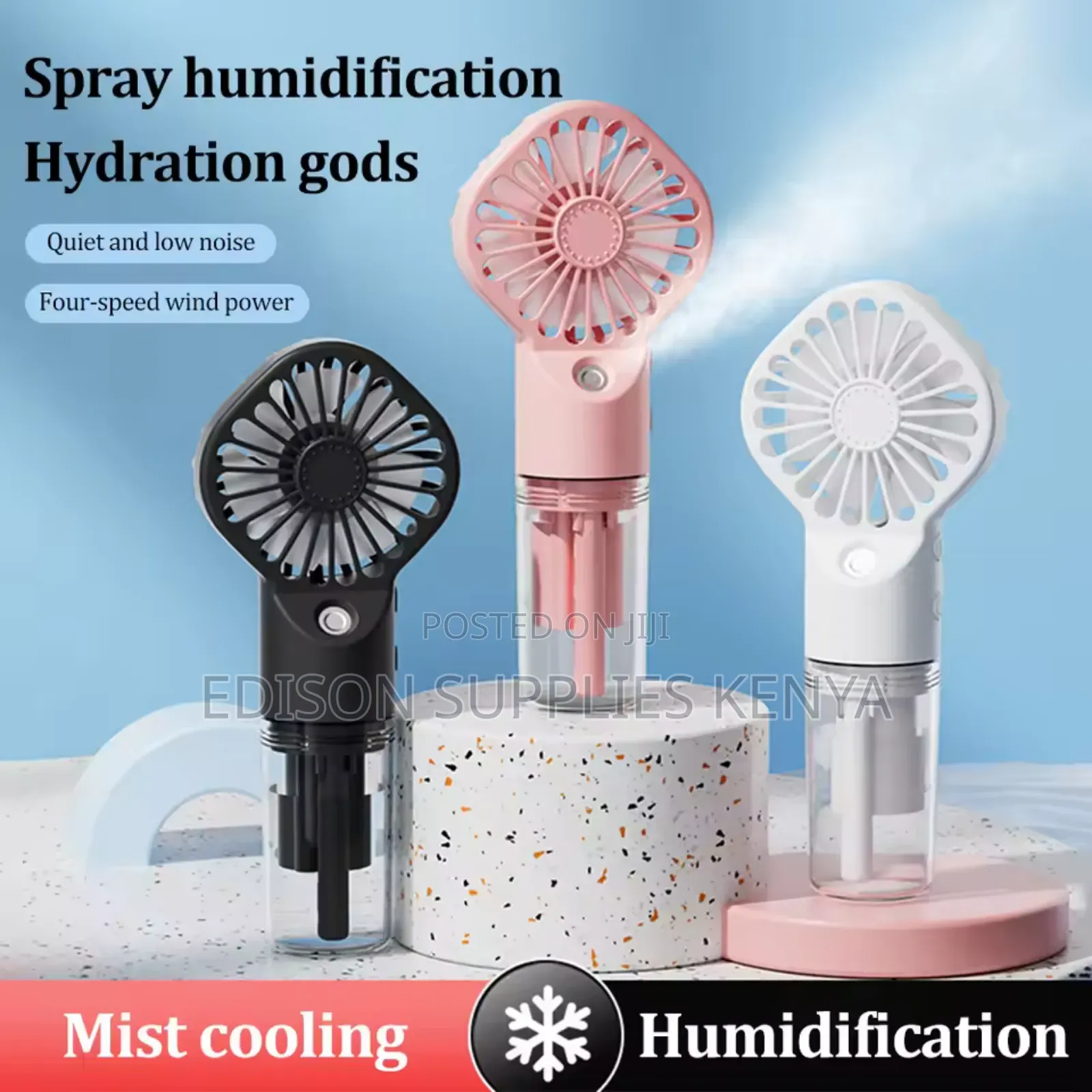 Hand Fans Mist Sprayer Fan Humidifier Cooling Fan