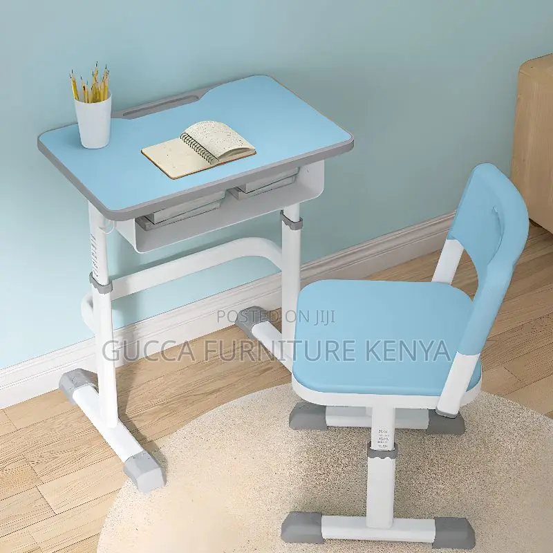 Kid's Furniture: Flexible Height Wood Children Computer Desk