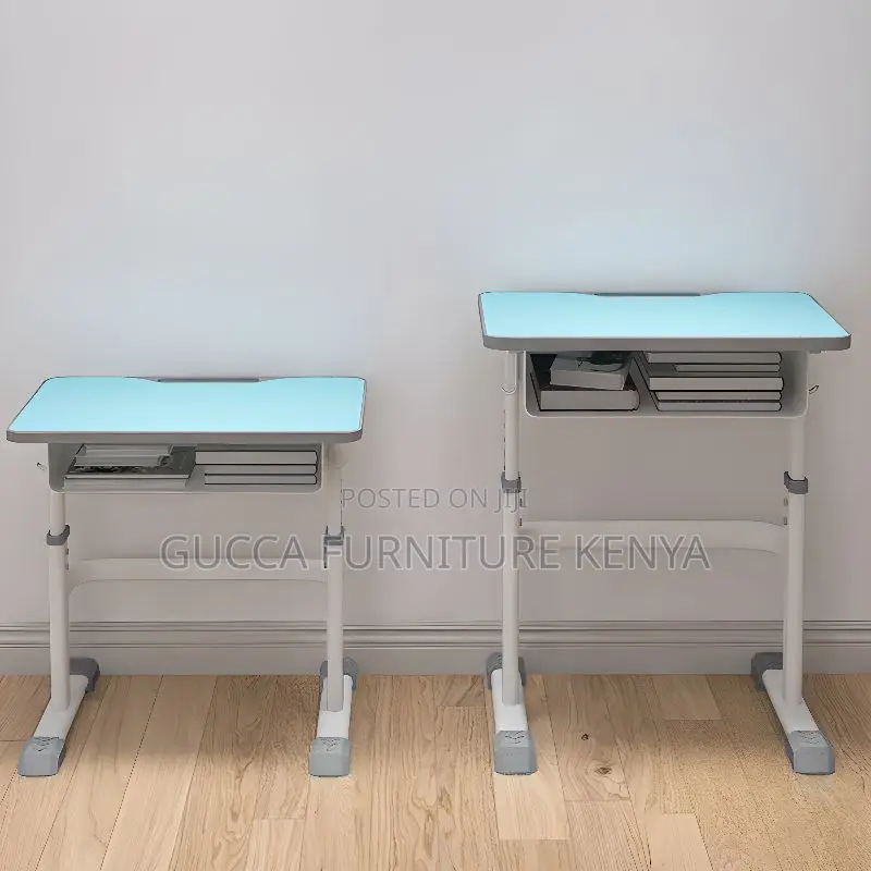 Kid's Furniture: Flexible Height Wood Children Computer Desk