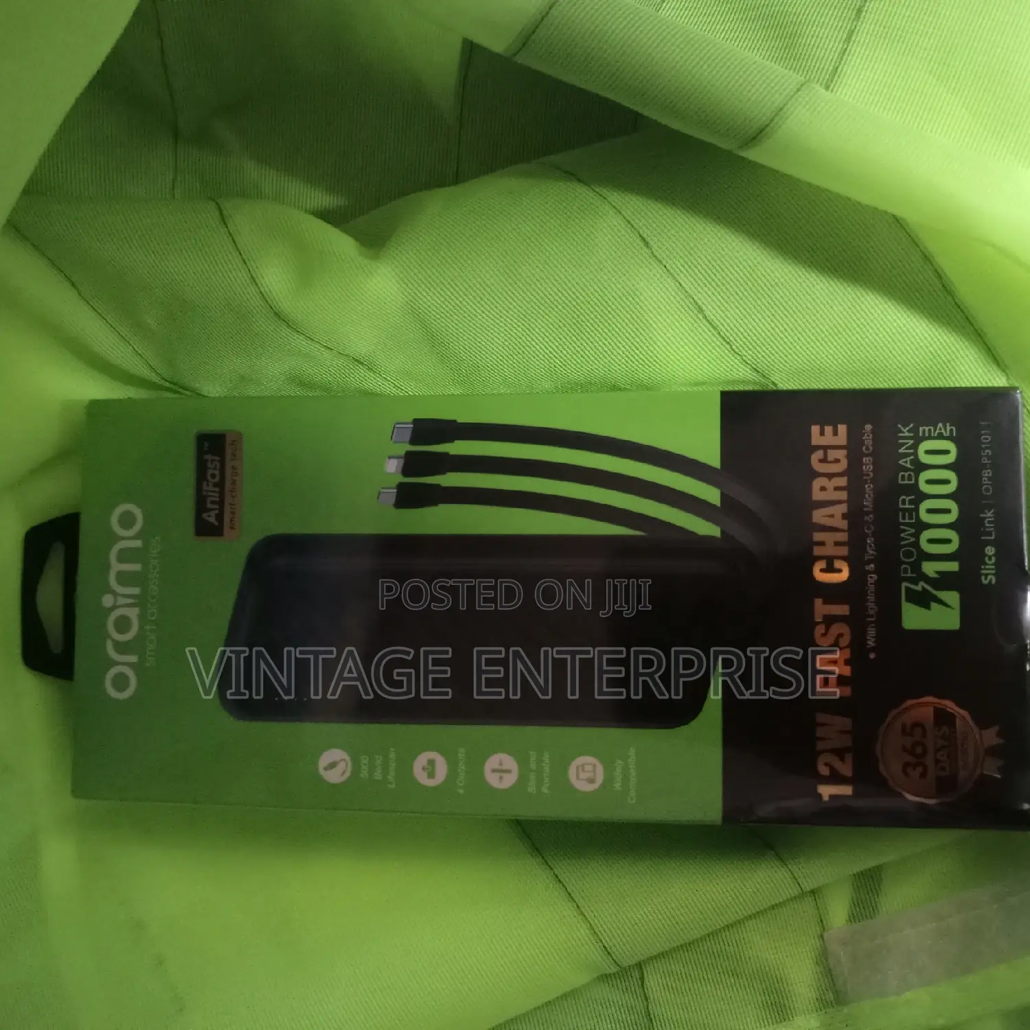 Oraimo Fast Charger 10000mah Power Bank