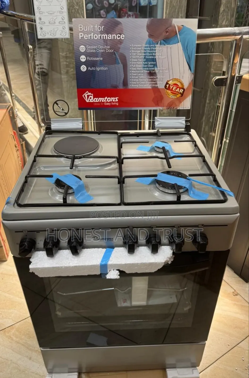 Ramton 60 by 60 Standing Cooker