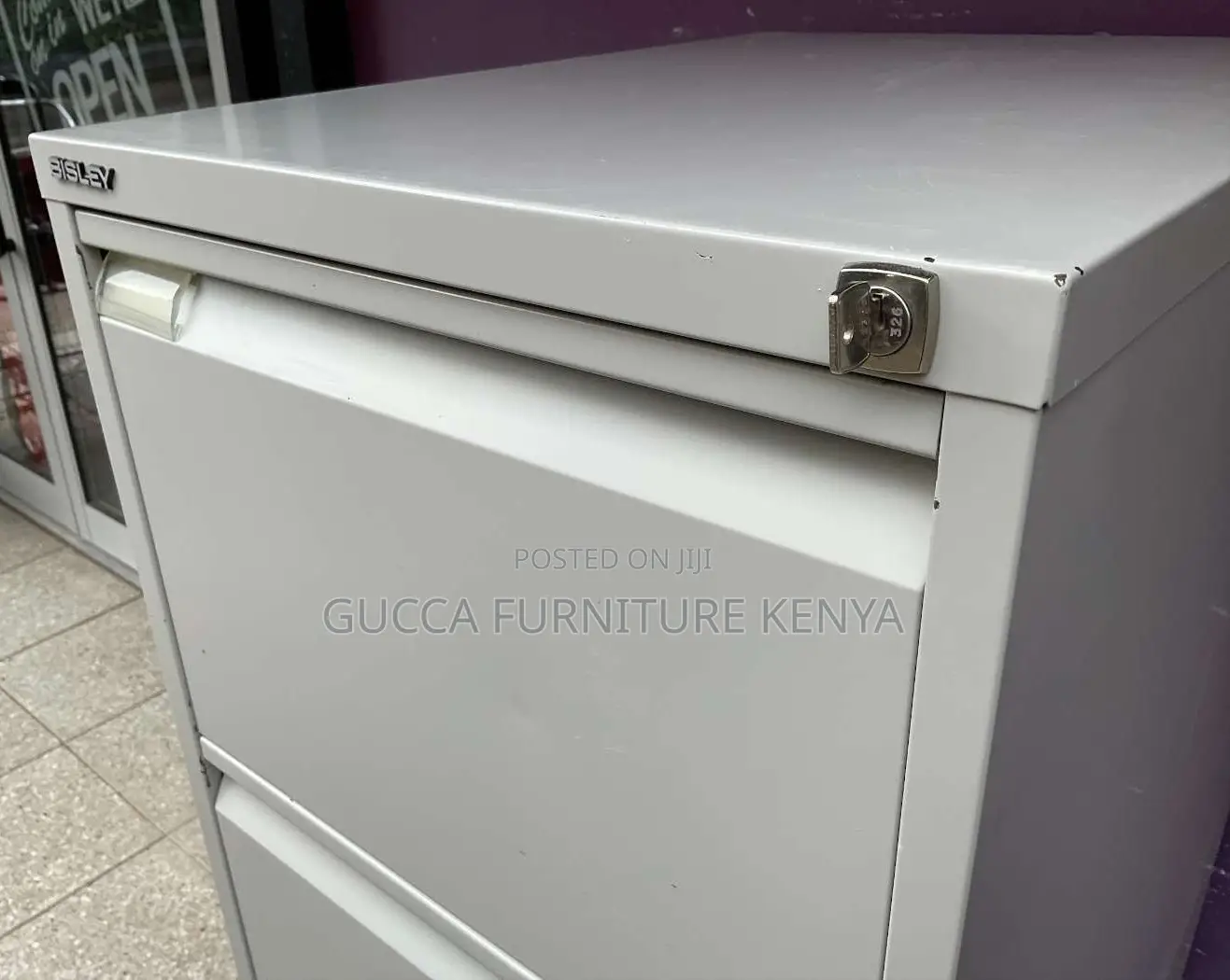 Cabinets: Office 4 Drawer Grey Filing Cabinet Steel Frame