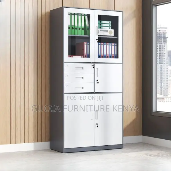 Cabinets: 2-Door Assembled Office Storage Unit With Safe