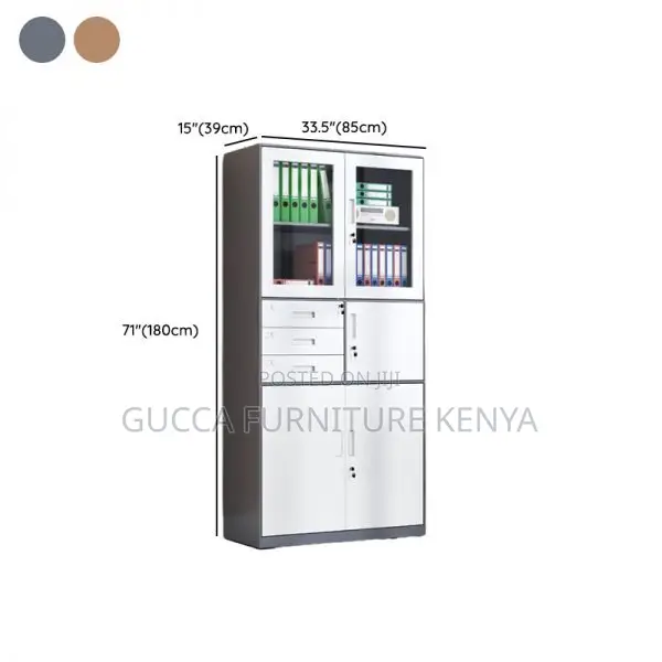 Cabinets: 2-Door Assembled Office Storage Unit With Safe
