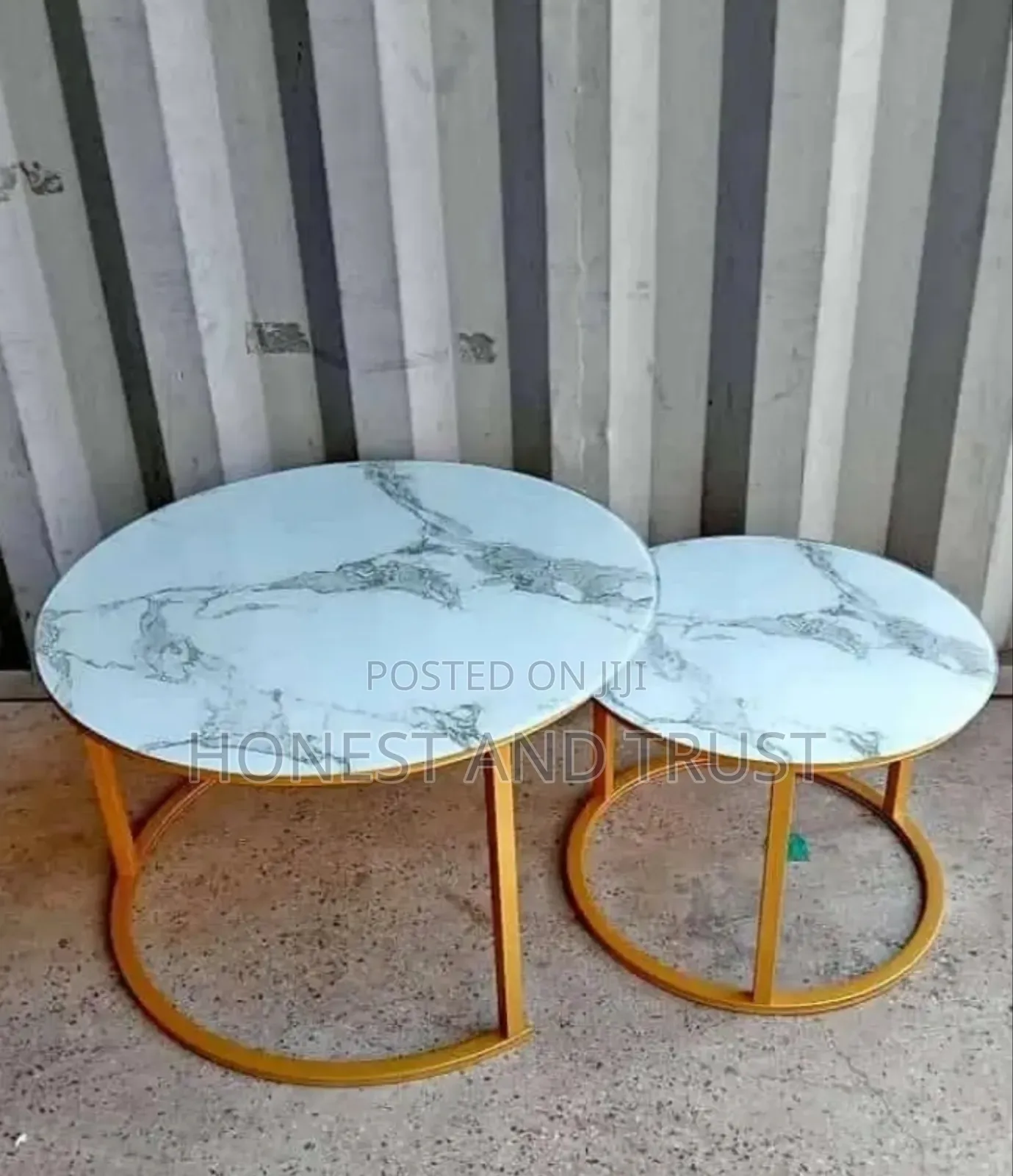 White Marble Coffee Table 2 in 1 Glass Top