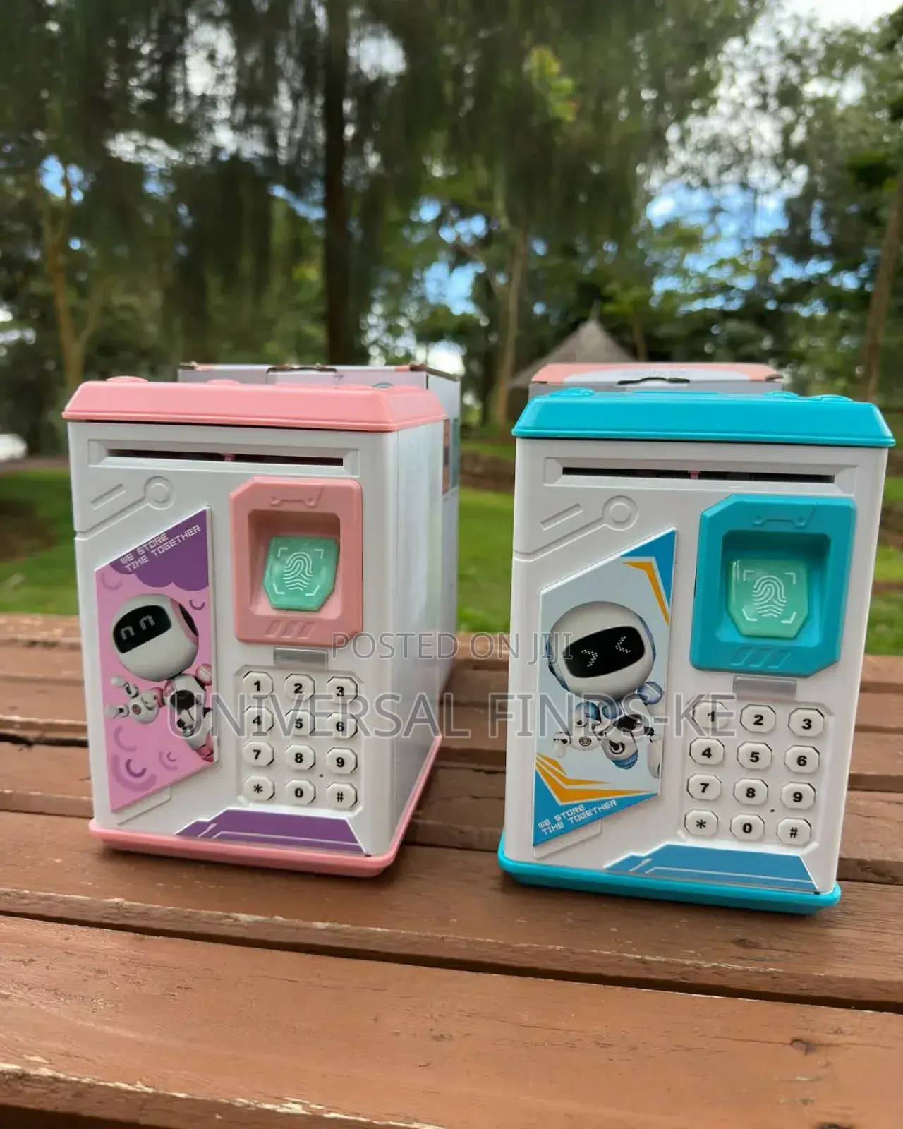 Fingerprint Unlock Kids Piggy Bank Atm Bank