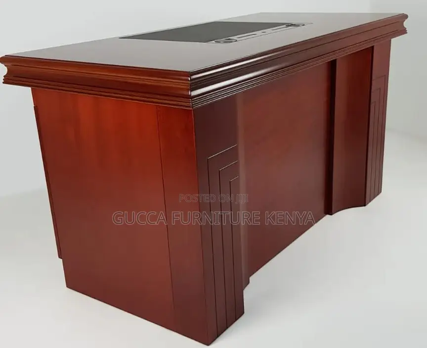 Office Tables: 140cm Executive Home Office Desk in Mahogany