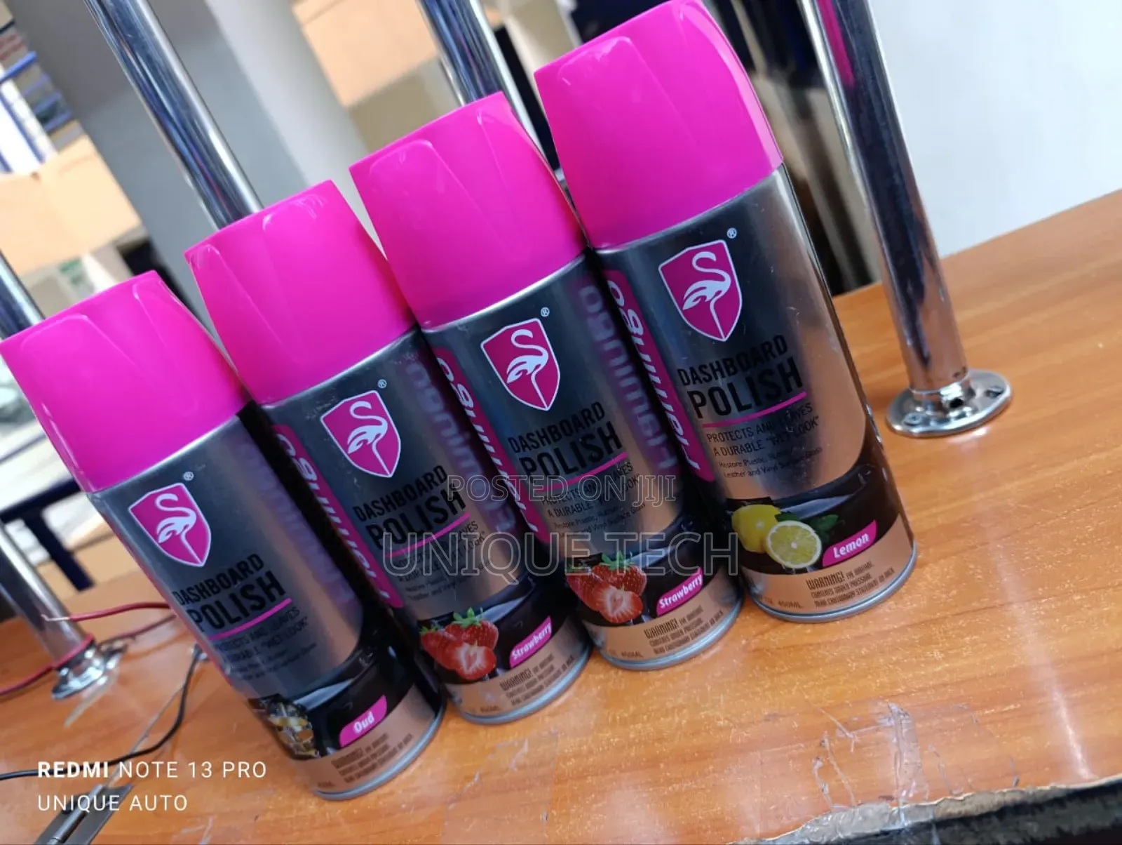 Flamingo Dashboard Spray –(Long-Lasting Shine Protection)