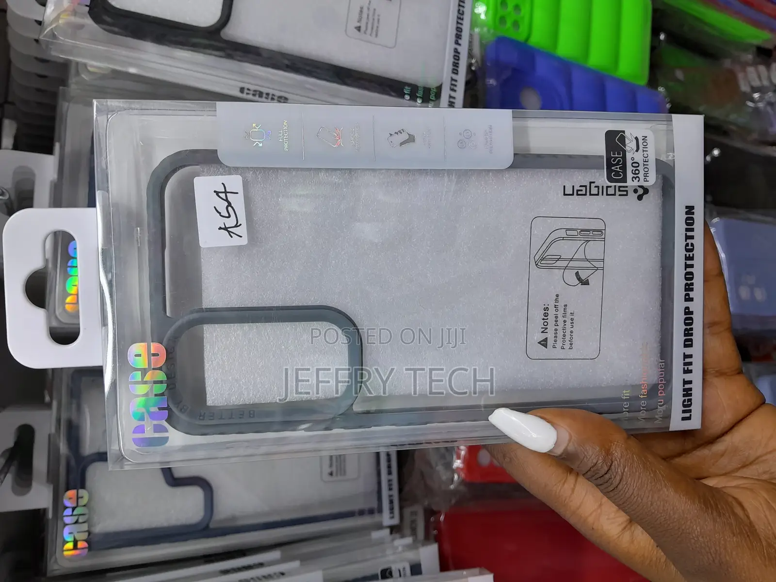 Samsung Galaxy A54 Clear Case With Black Raised Edges