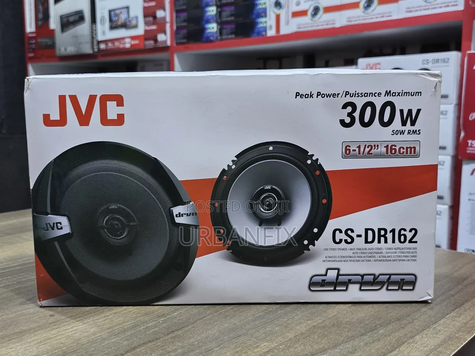 JVC 300watts 6.5 Inches Car Door Midrange Speakers - A Pair