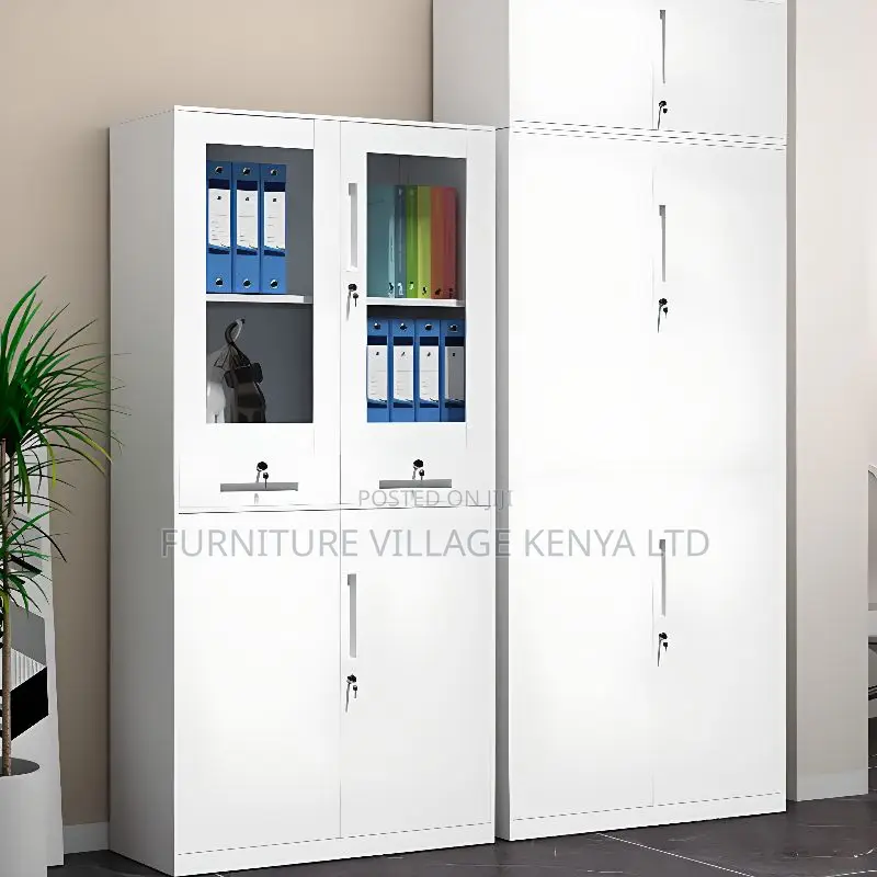 Water-Resistant Office Storage Unit With Flexible Shelf