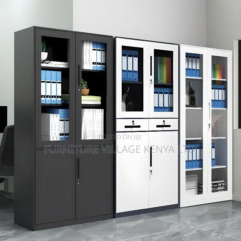 Water-Resistant Office Storage Unit With Flexible Shelf