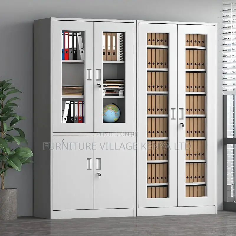 Hospital Cabinets; 2-Door Metallic Office Storage Cabinet