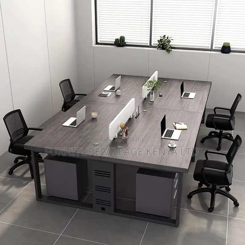 Office Workstations; 4-Way Modular Workspace With Storage