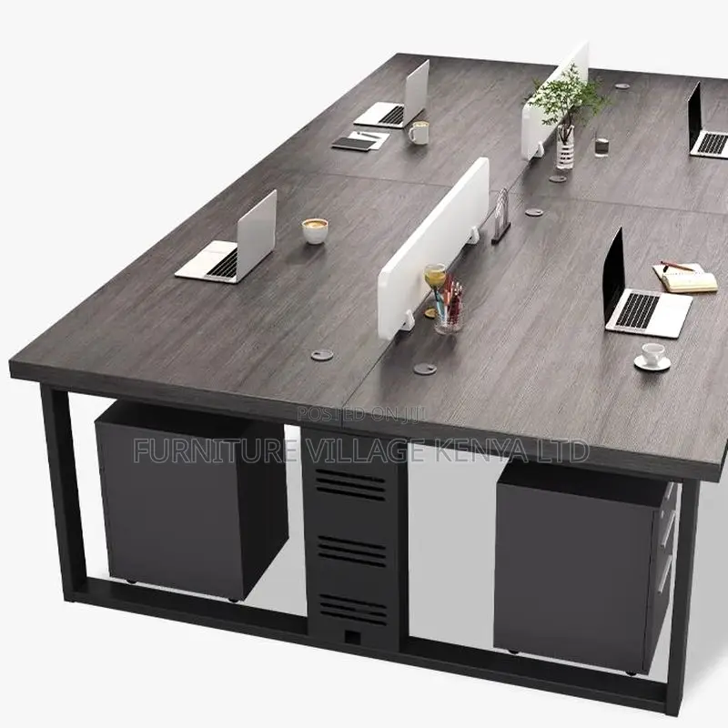 Office Workstations; 4-Way Modular Workspace With Storage