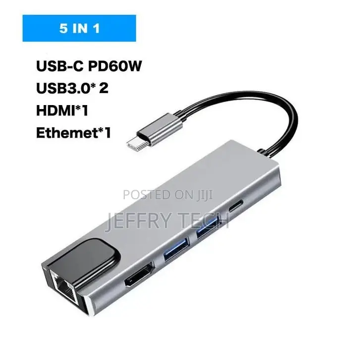 Protect 5in1 Usb-C Hub - Hdmi / Usb-C / Ethernet / 2 X U