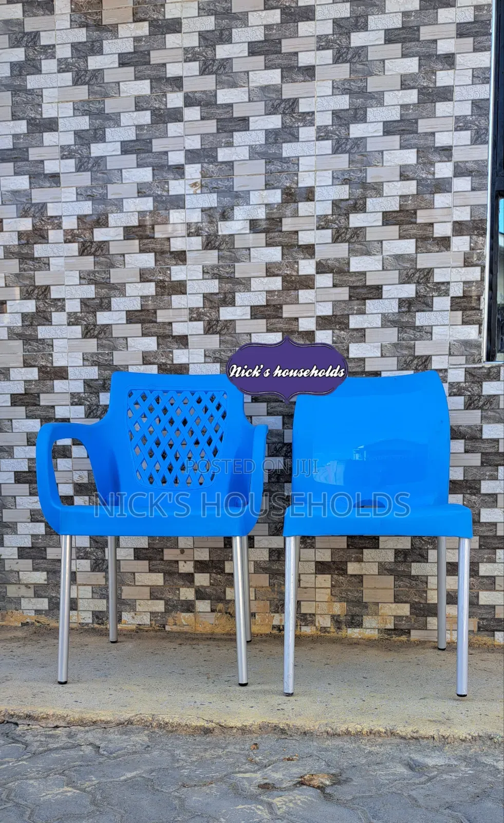 Rosa Chair, Bruno Chair, Plastic Chairs With Metal Legs Set