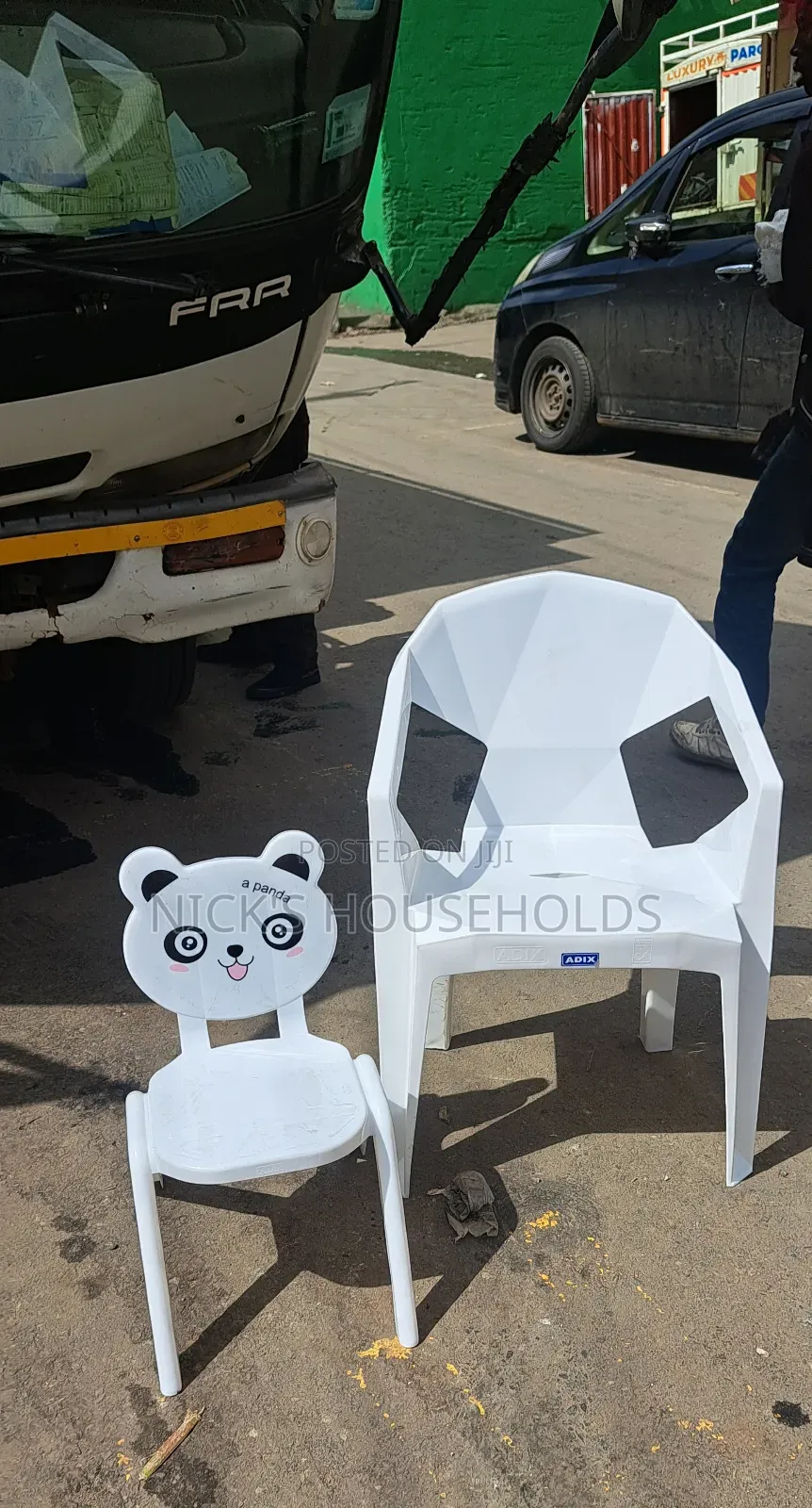 Kids Plastic Chair With Adult Plastic Chair