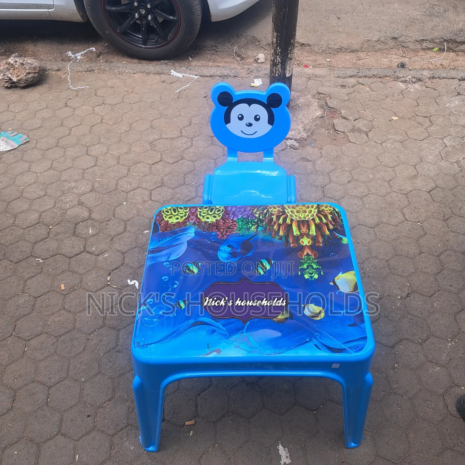 Children Micky Mouse Plastic Chair With a Plastic Table Set