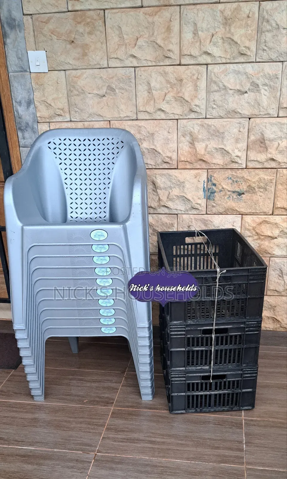 Silver Skyplast Plastic Chairs