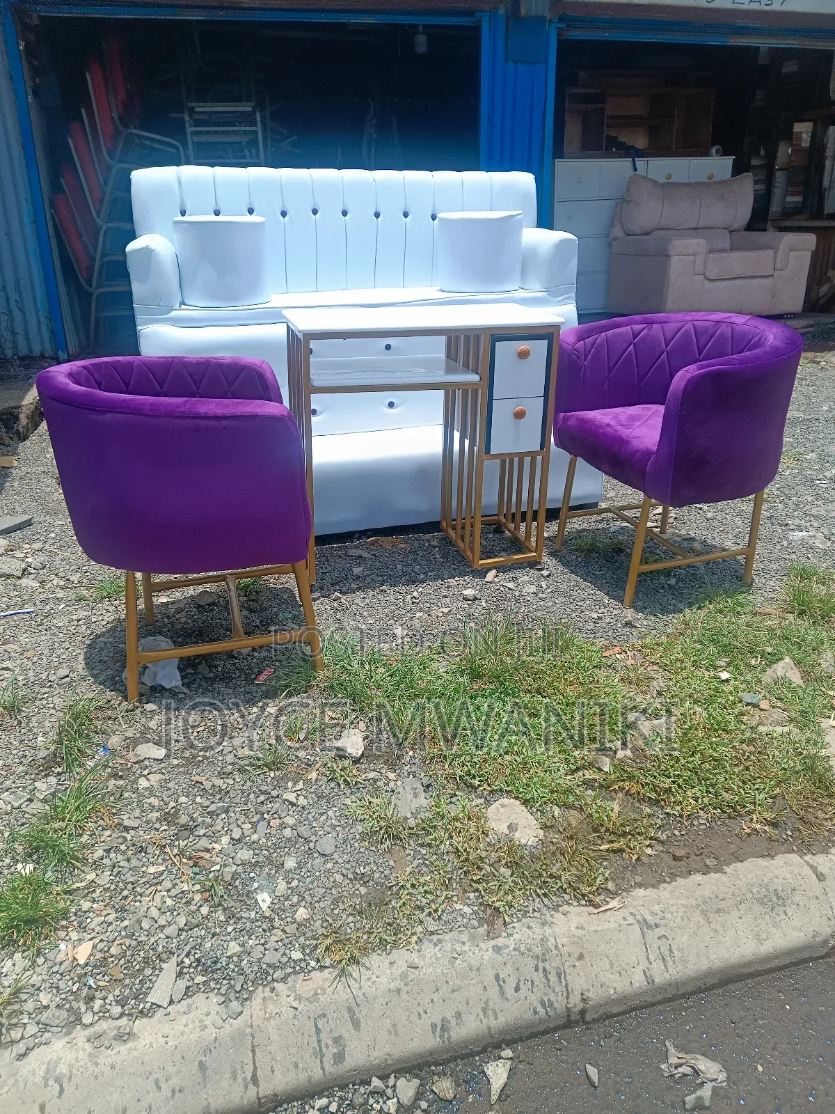 Pedicure 3 Seater White and Manicure Set 
