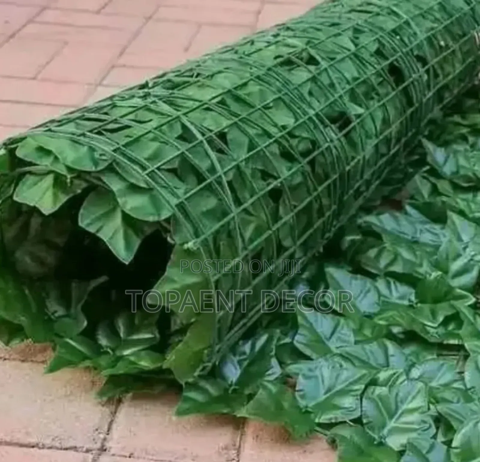 Artificial Green Privacy Fence With Mesh Barking 3m Wide