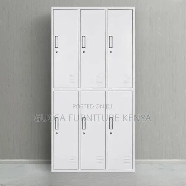 Cabinets: Office 6-Locker Storage Cabinet With Durability