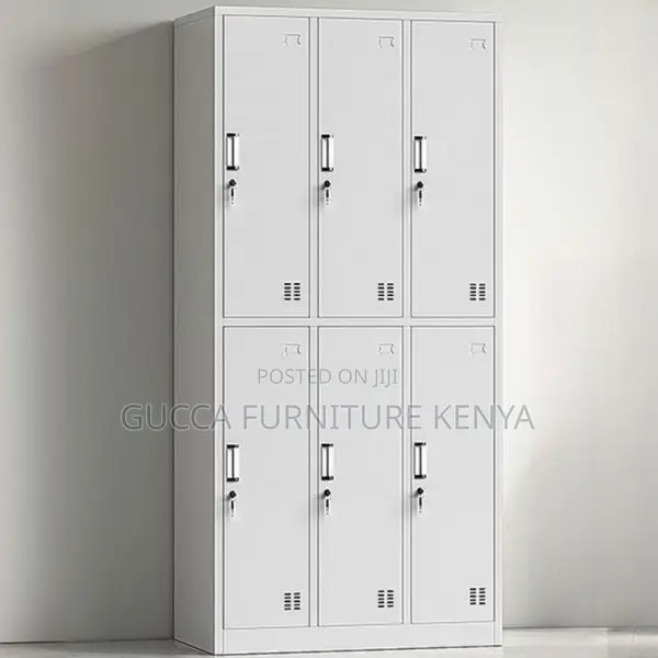 Cabinets: Office 6-Locker Storage Cabinet With Durability