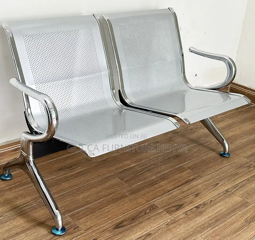 Benches: Office 2-Seater Iron Bench for Home Office