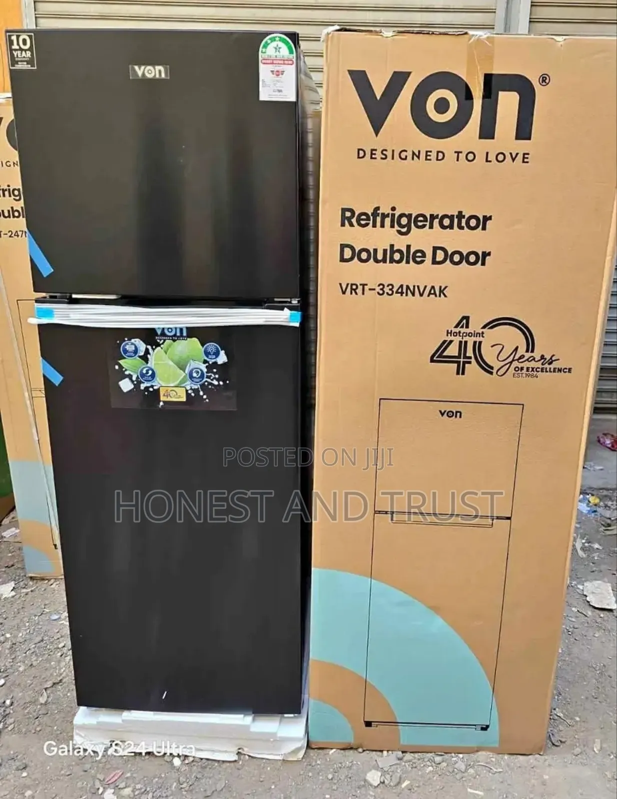 Von Fridge 182nrak:182l No Frost Refrigerator With Dark Inox