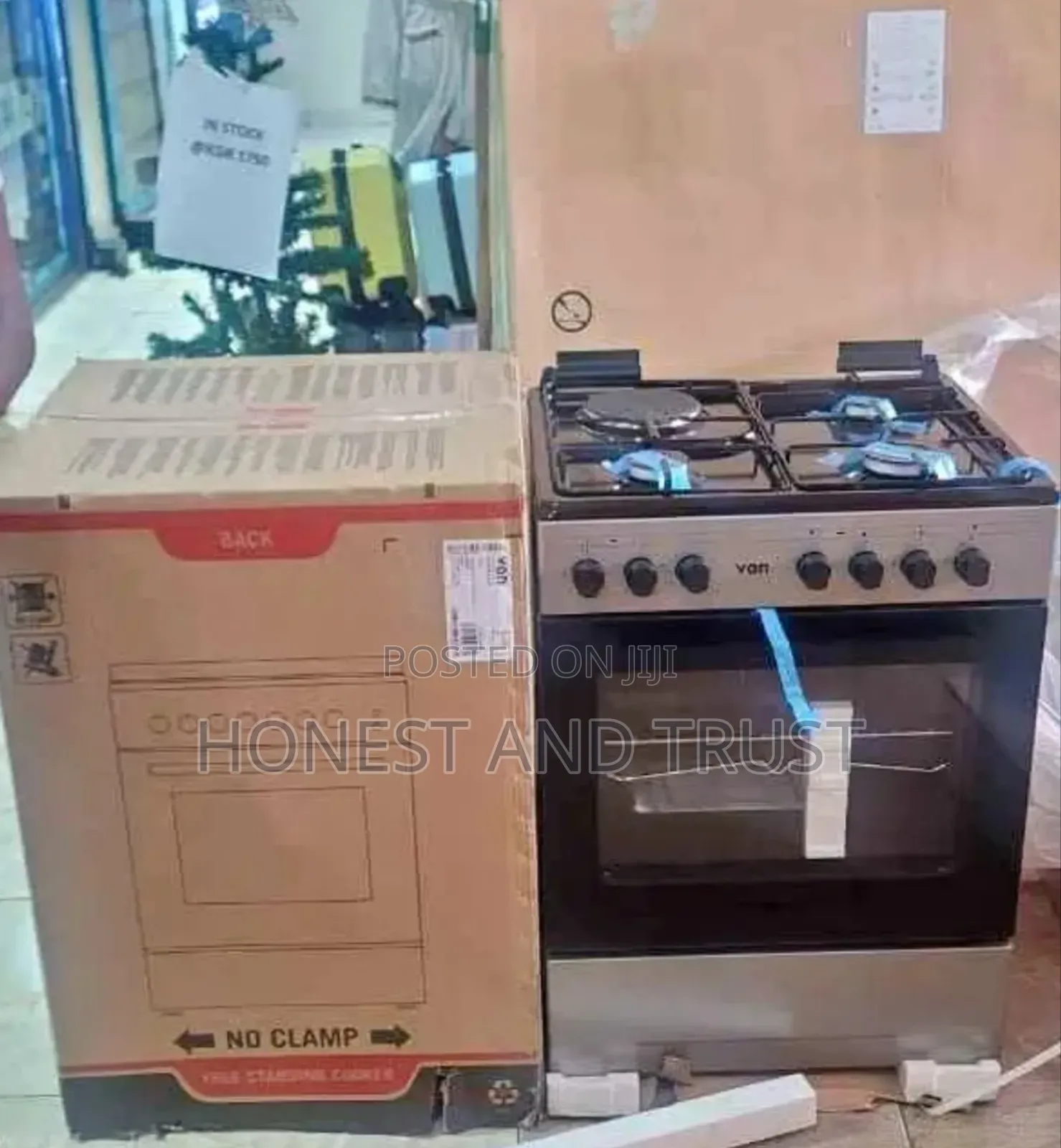 Gas Cooker 3g+1e Von, 60 by 60 , Mechanical Control
