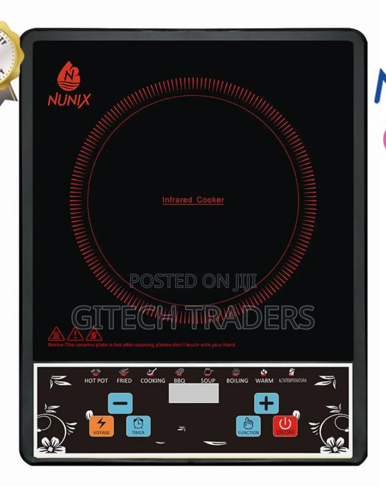 Nunix Infrared Induction Cooker With Touch Panel