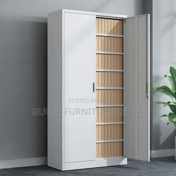 Cabinets: Office Vertical 2-Wide Metal Supplies Cabinet
