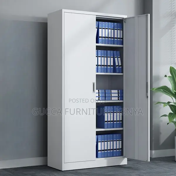 Cabinets: Office Vertical 2-Wide Metal Supplies Cabinet