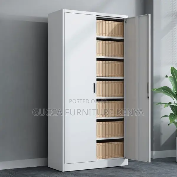 Cabinets: Office Vertical 2-Wide Metal Supplies Cabinet