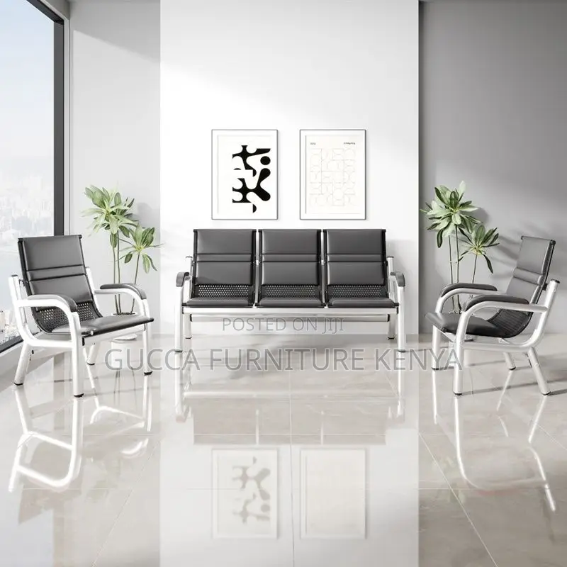 Sofas:5 Seats Simplistic Sofa Seating Group With Metal Frame