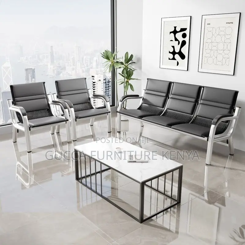 Sofas:5 Seats Simplistic Sofa Seating Group With Metal Frame