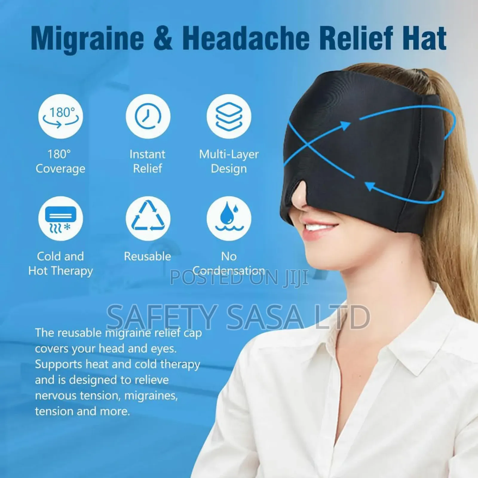 Migraine Headache Relief Cap