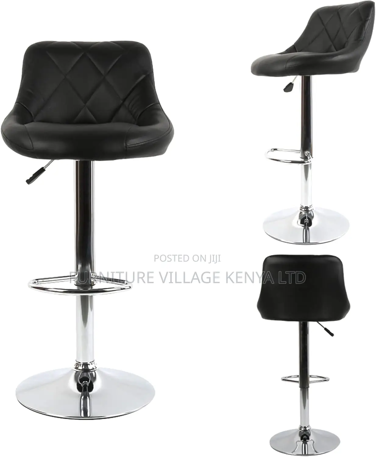 Bar Stool Pu Kitchen Chair Height Adjustable