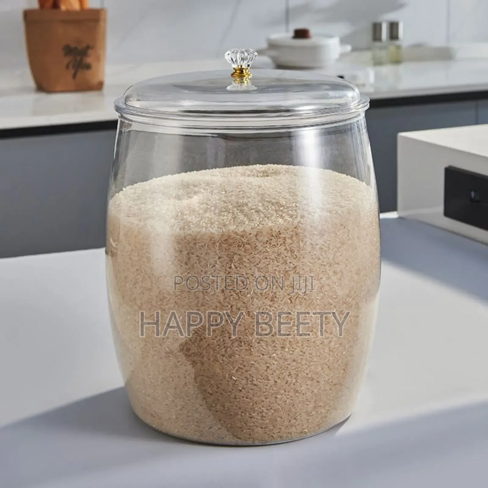 *Airtight Transparent Cereal / Candy Storage Container
