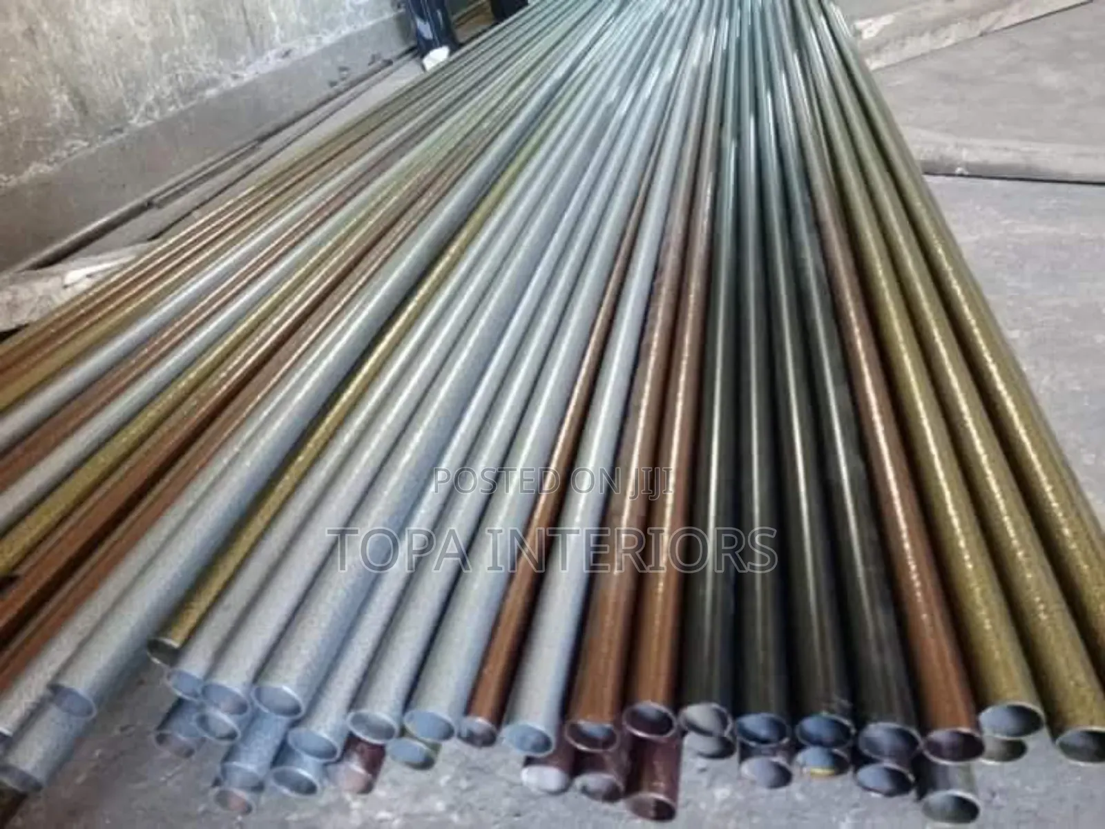 Thick Gauge Heavy Duty Coated Curtain Rods Per Metre Custom