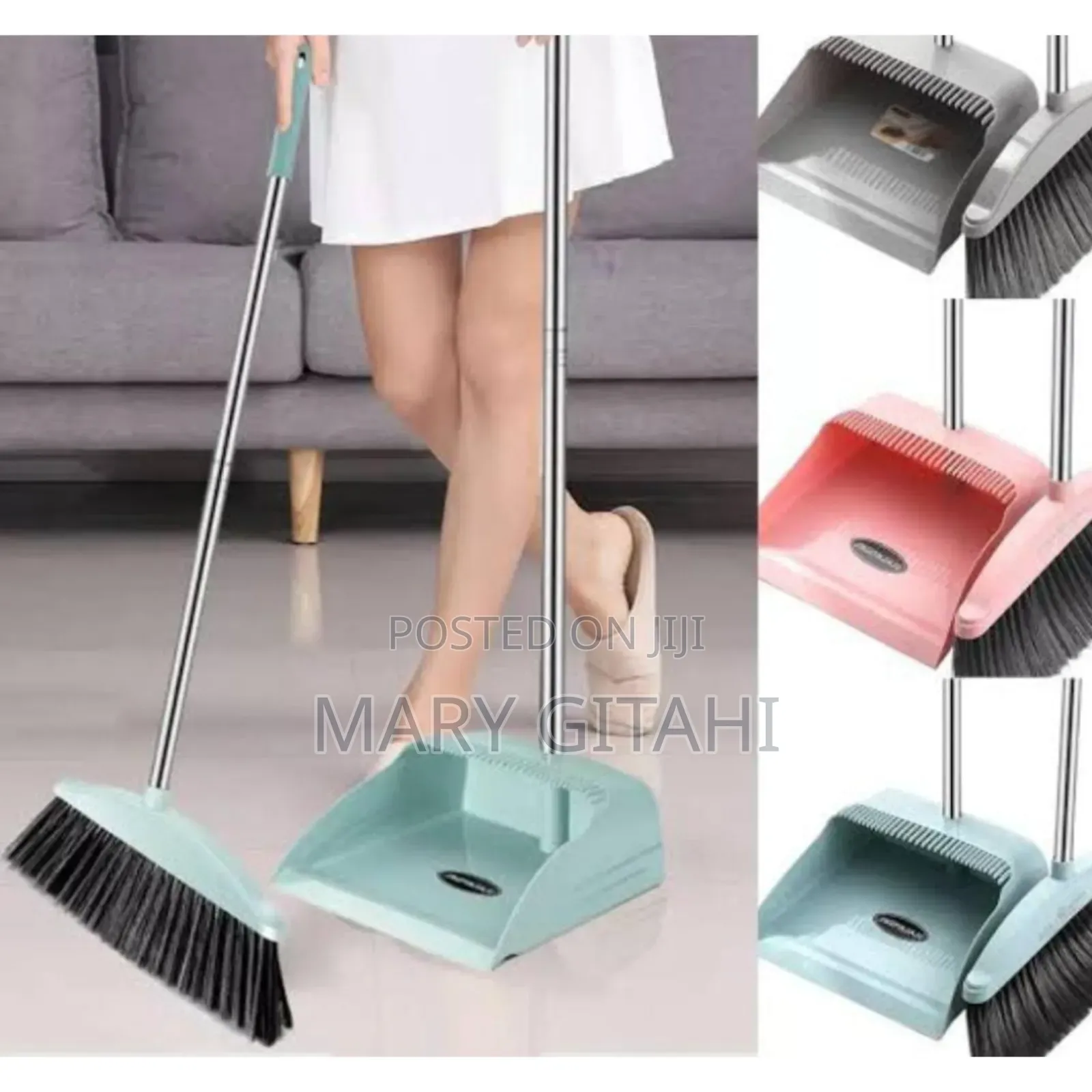 2 in 1 Flexible Broom and Dustpan