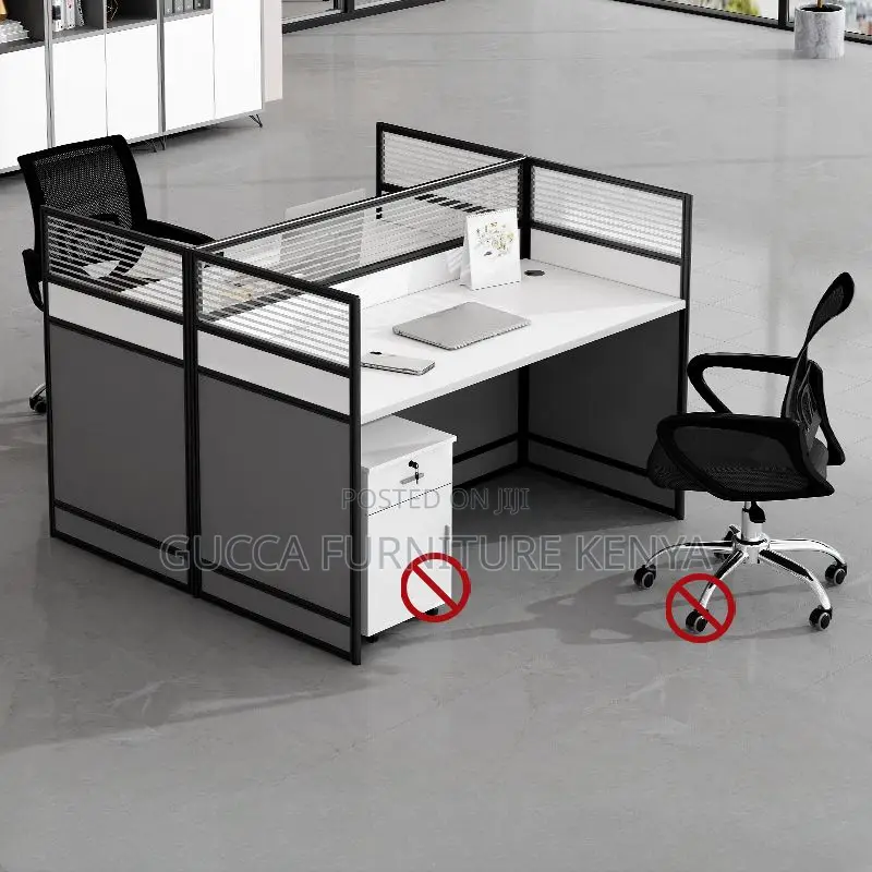 Workstations:Square Office 2-Seater Modern Workstation