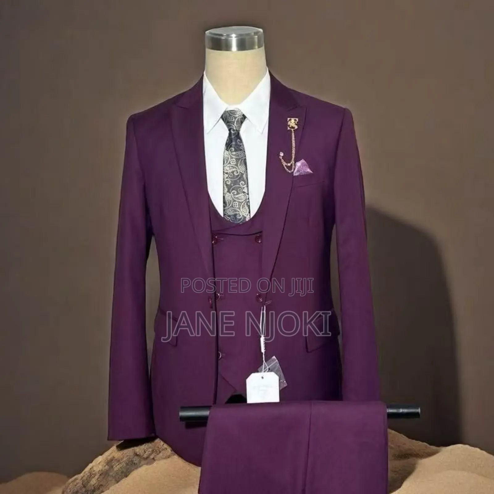Purple Men Suit