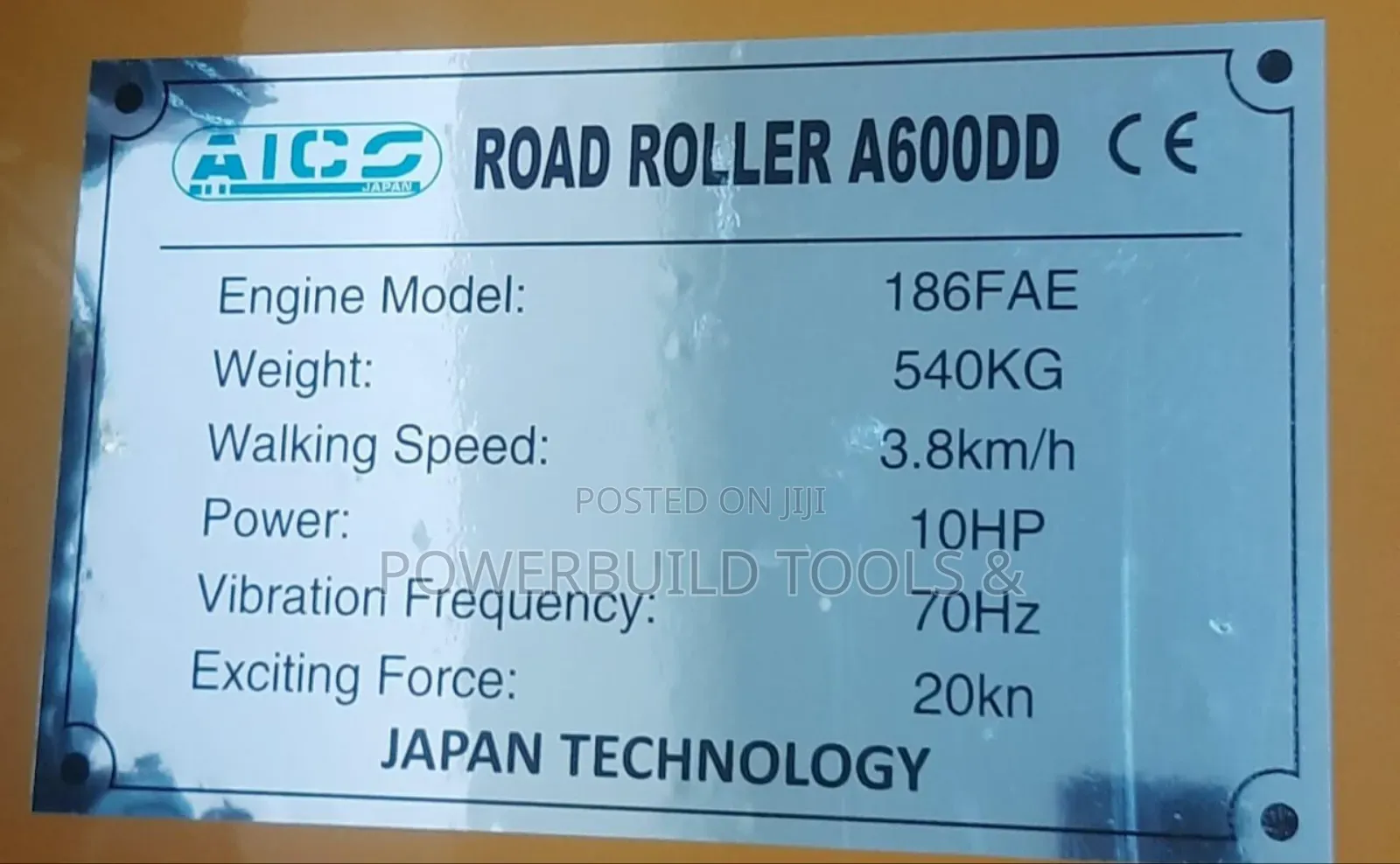 Aico Double Drum Pedestrian/Vibratory Roller With Honda
