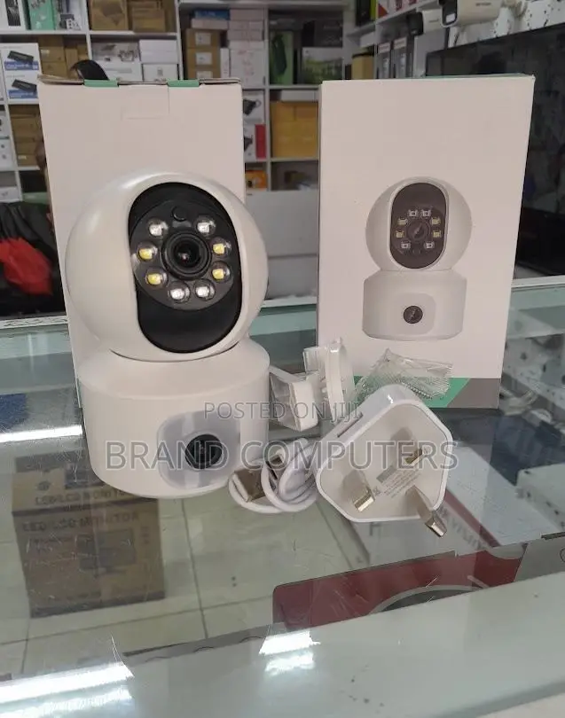 Dual Lens Wifi Camera With Night Vision Color Camera CCTV