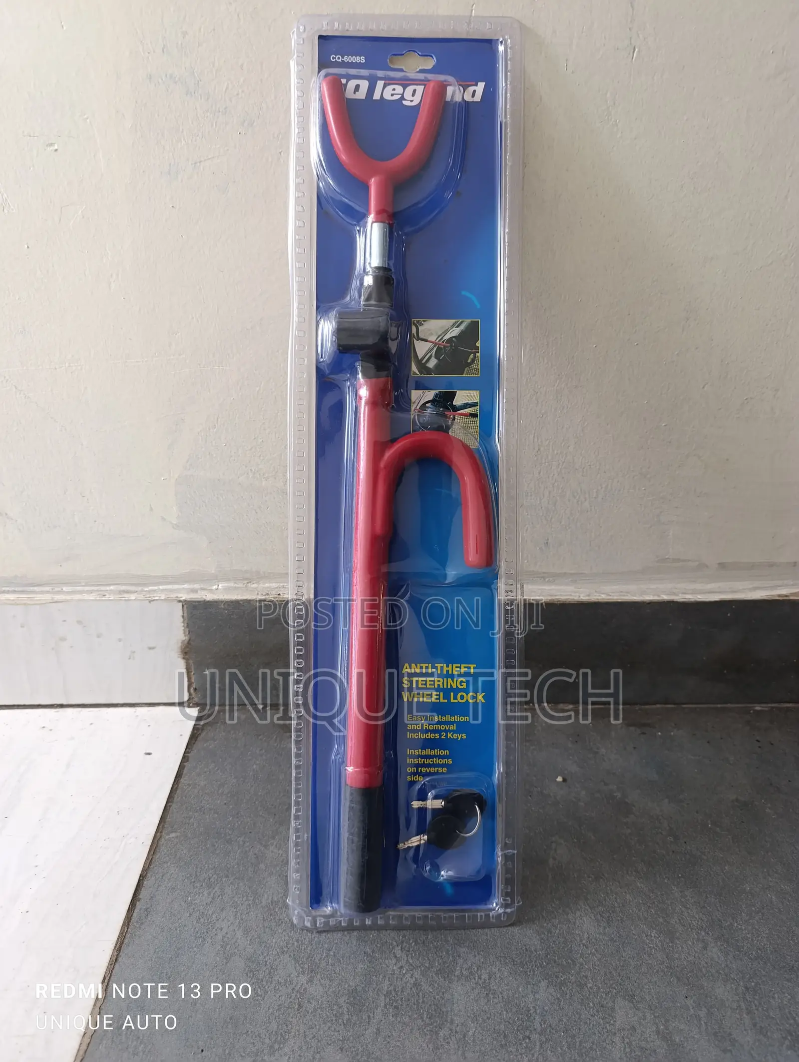 Anti-Theft Car Steering Wheel Lock – Strong Reliable