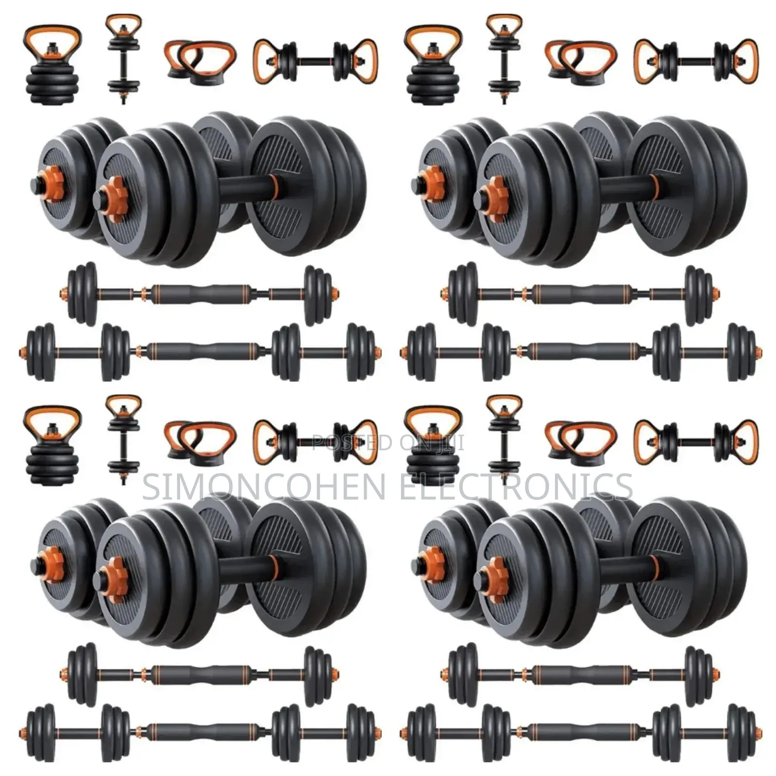 30kg 6in1 Dumbbell/Kettlebell