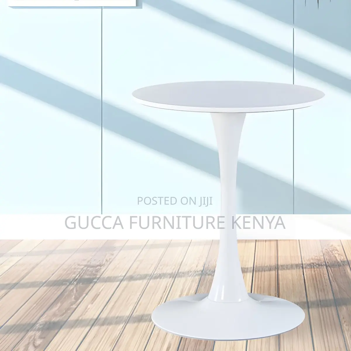 Dining Tables: Round Dining Table With Metal Pedestal White